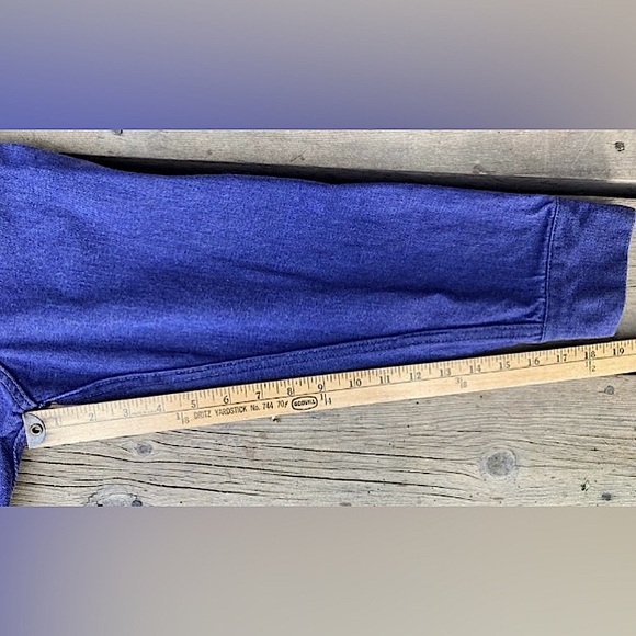 VINTAGE Levi’s Type Jacket Trucker Blue Purple Denim Cotton Silver Size XL - Picture 8 of 10